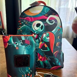Loungefly Disney Nightmare Before Christmas Double Strap Shoulder Bag Purse